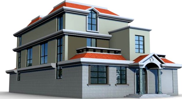 Villa 045 3D Model