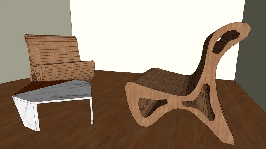 silla eco chair 3d model