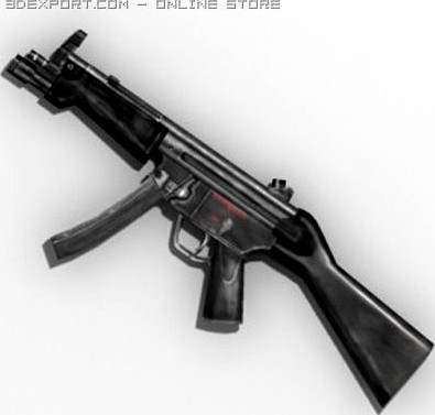 HK MP5 rifle 3D Model