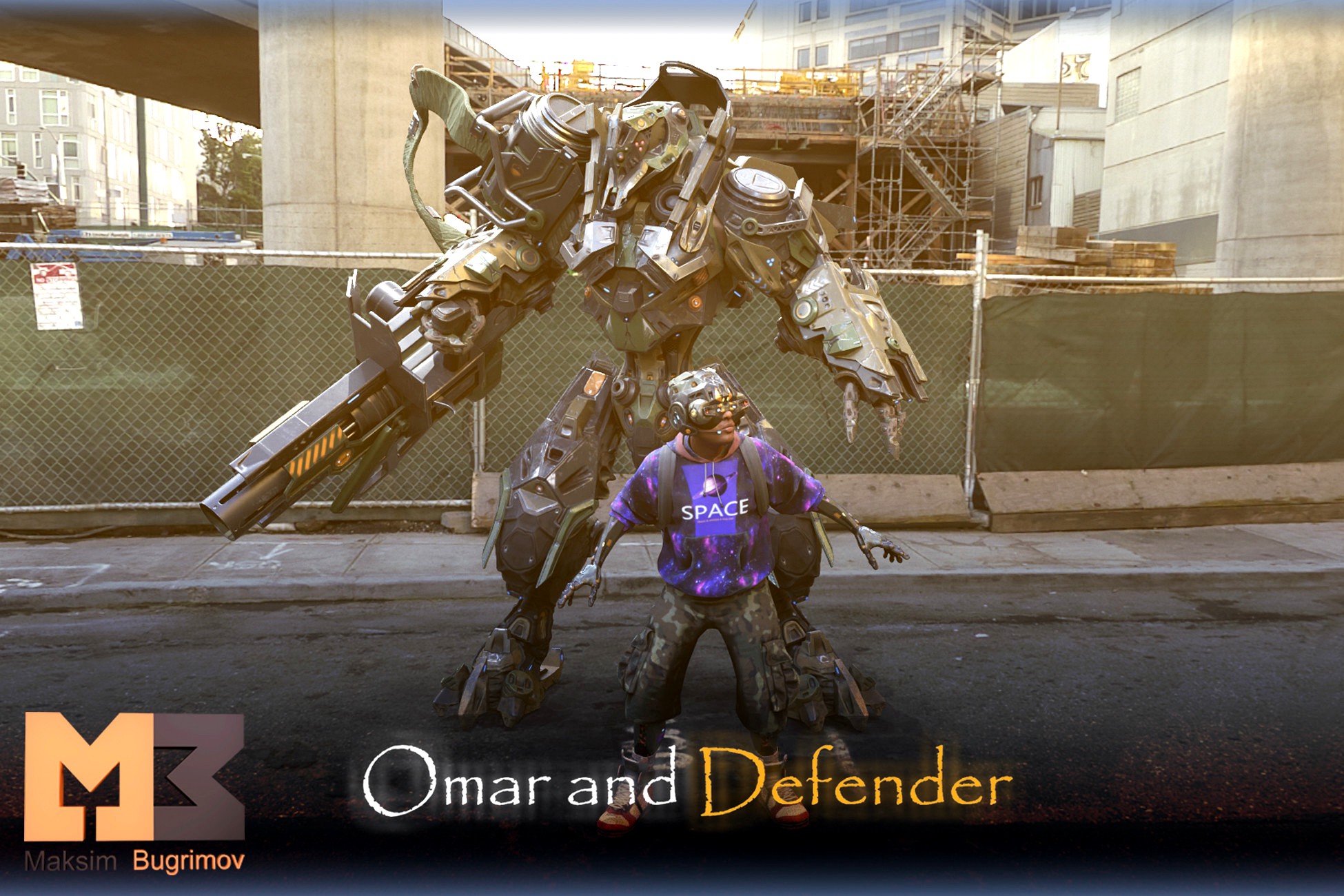 Sci-Fi Character 010 (Omar And Defender)