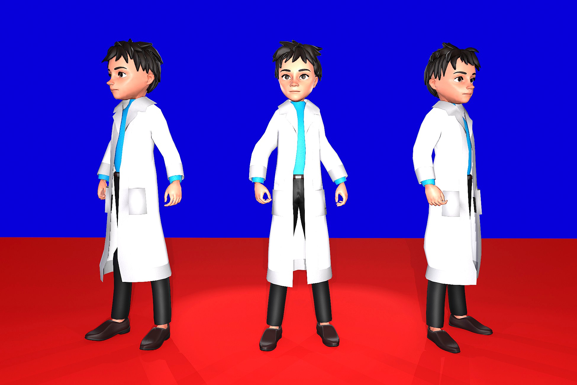 Doctor man cartoon character