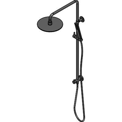 Finley – Shower Rail Set – Brushed Nickel