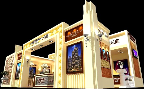 Exhibition booth area 12X9 3DMAX2009 3D Model
