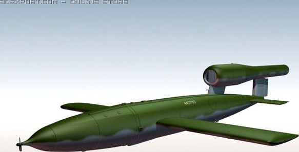 V1 Buzz Bomb 3D Model