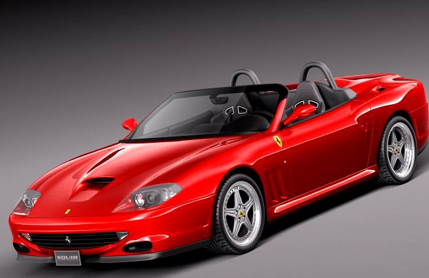 Ferrari 550 Barchetta 2000 to 2002 3D Model