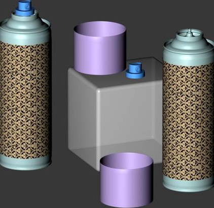 Aerosol Spray Can 01 3D Model