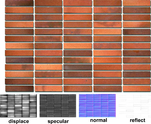 Decorative brick 03m 3D Model
