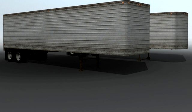 Old Semi Trailers 3D Model