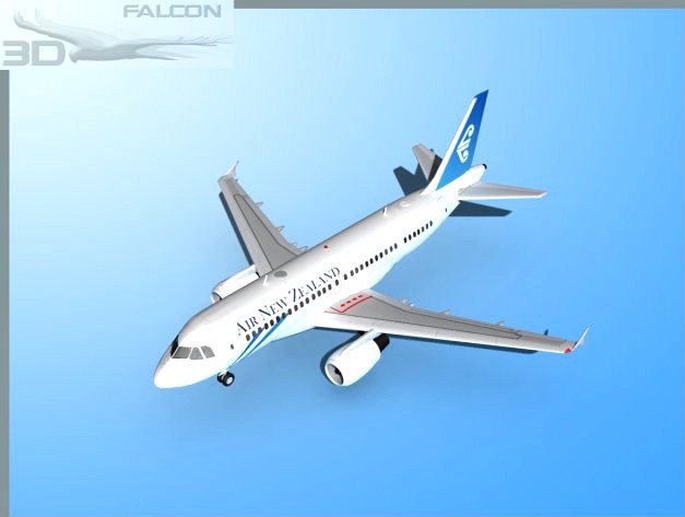 Falcon3D A319 Air New Zealand 3D Model