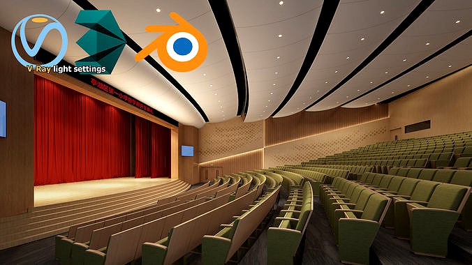 Opera Hall - Theater - Conference Hall - 14 - 3D Model