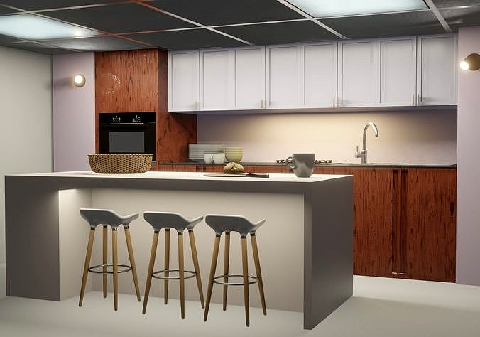 modern kitchen room