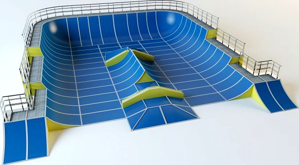 Skate playground 3D Model