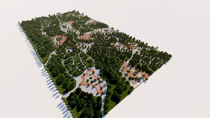 project Park 3d model-landscape