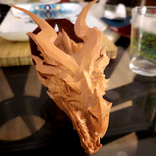skyrim-alduin-dragon-wall-trophy | 3D