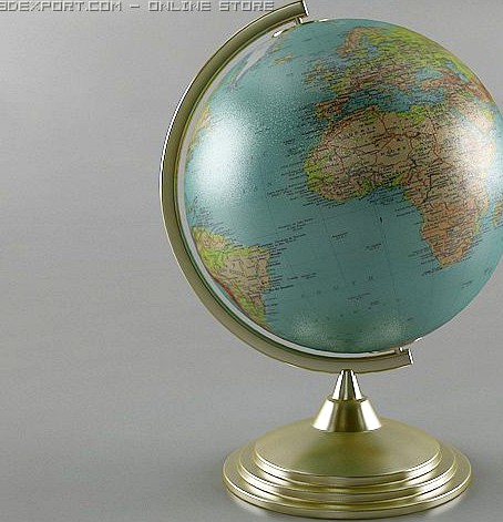Desk Globe 3D Model
