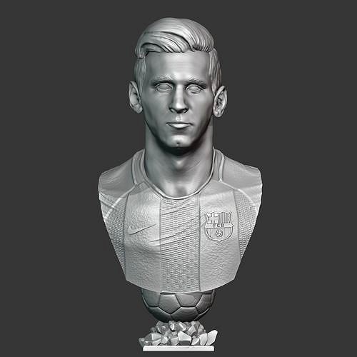 Lionel Messi 3d bust for printing | 3D