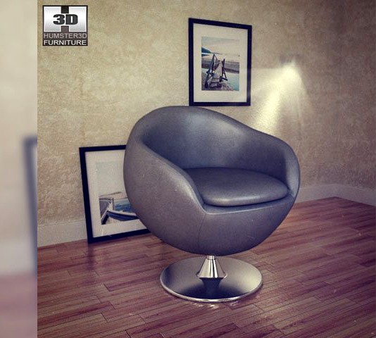 Occasional Chair  Bounce Armchair  Zuo Modern 3D Model