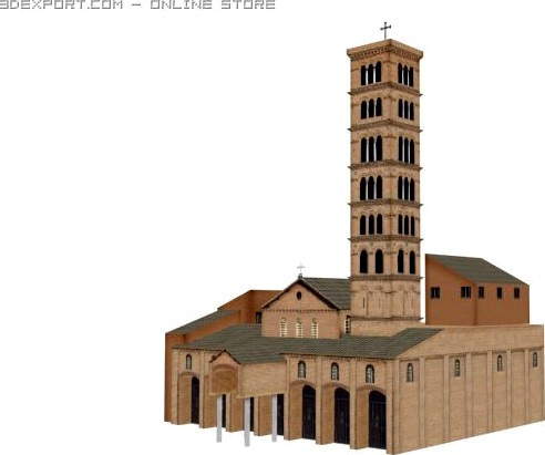 Vatican Church Building Archit 3D Model