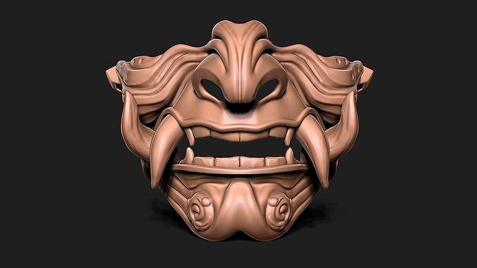 Traditional Japanese Mask | 3D