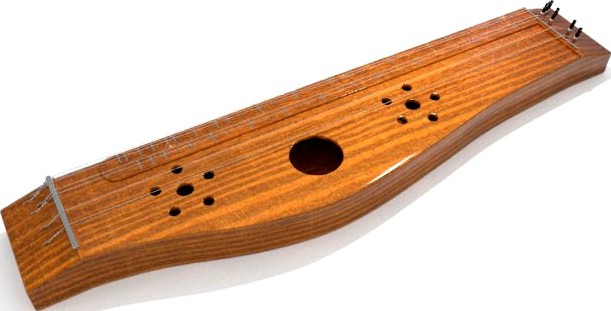 Zither 3D Model