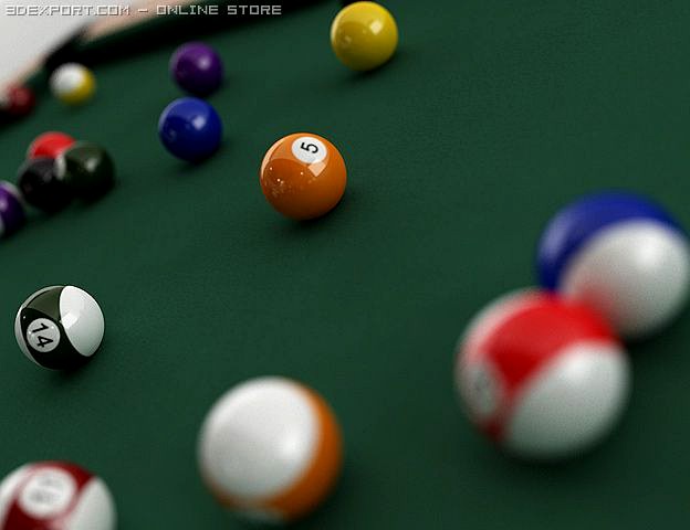 Pool Table 3D Model