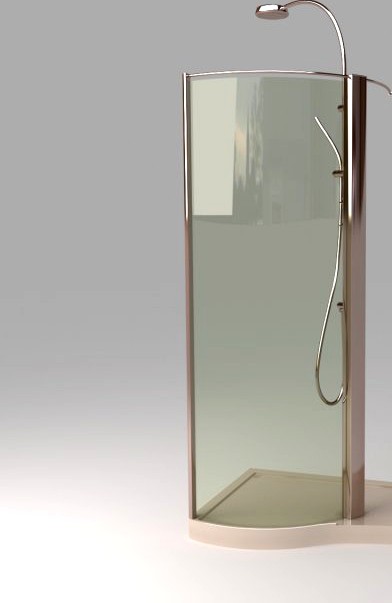 Devon Shower Stall Photoreal 3D Model