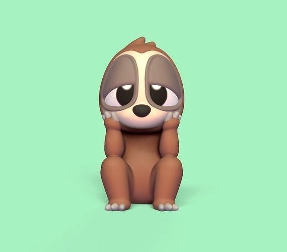 Thoughtful Sloth | 3D