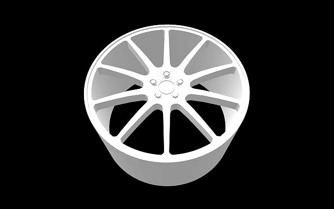 Ferrari PuroSangue Mule scalable and printable rims | 3D