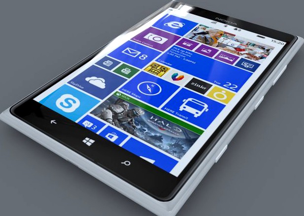 Nokia Lumia 1520 White 3D Model