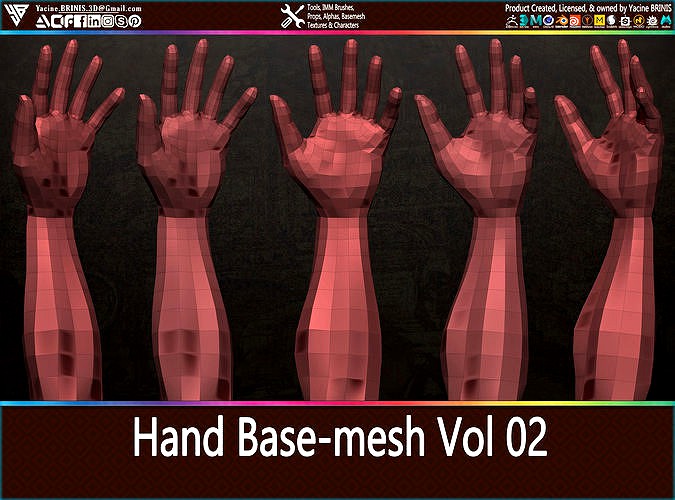 Hand Base-mesh Vol 02
