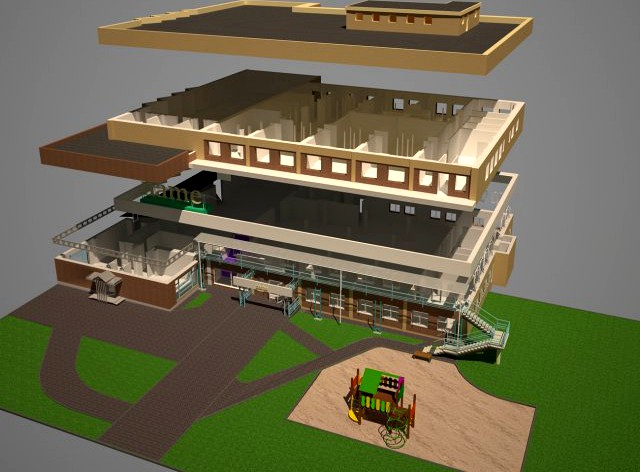 Shopping center 3D Model