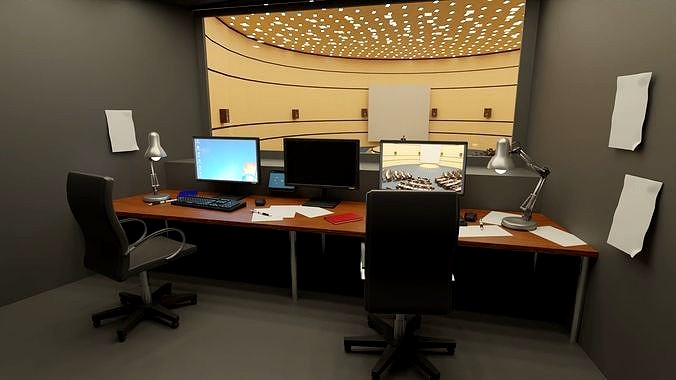 VR Conference Hall Council Parliament Control Room