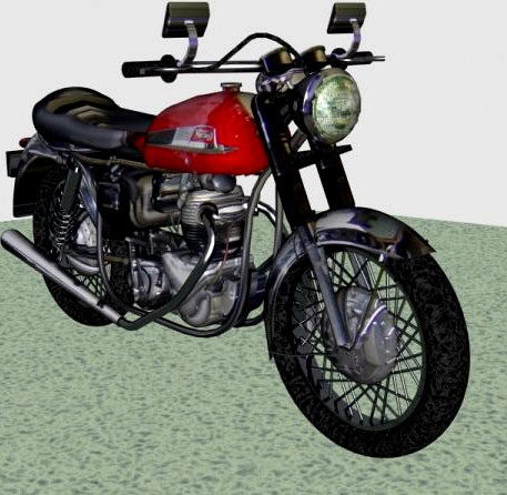 Norton Motorcycle 3D Model