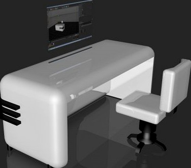 Minimal office 3D Model