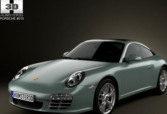 Porsche 911 Targa 4 2011 3D Model