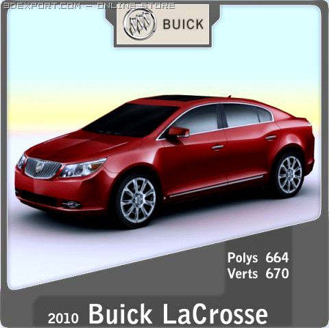 2010 Buick LaCrosse 3D Model