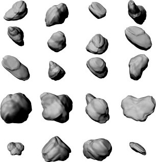 Rocks Set Low Poly 3D Model