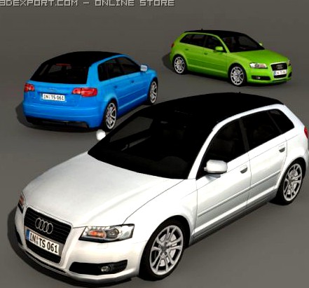 Audi A3 3D Model