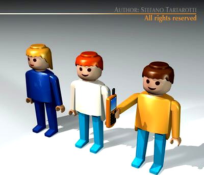 Plastic figures 3D Model