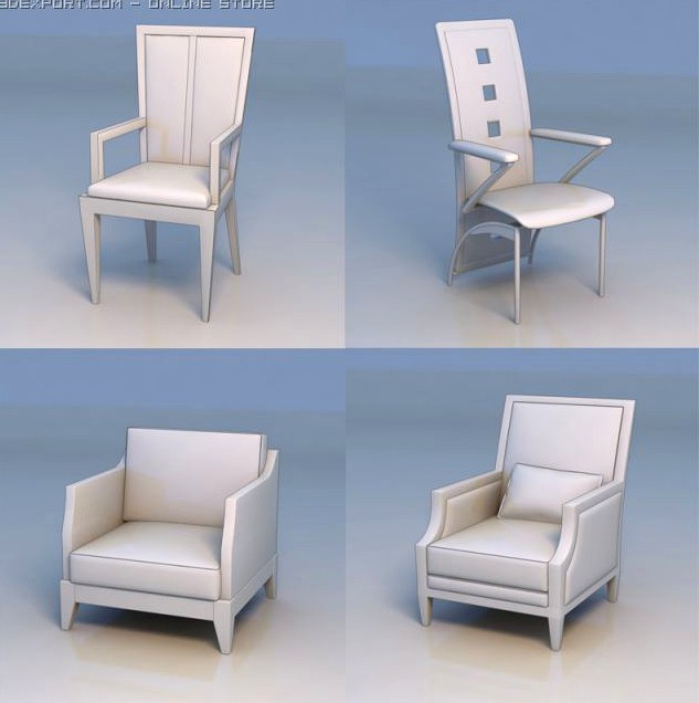 Sofa chair armchair 3D Model