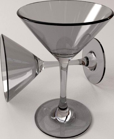 Martini Glass 3D Model