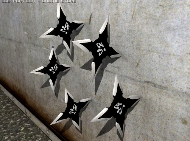 Four Point Ninja Star 3D Model