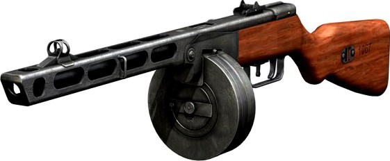 PPSh41  Soviet Submachine Gun 3D Model