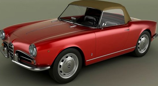 Alfa Romeo Giulietta Spider Veloce 3D Model