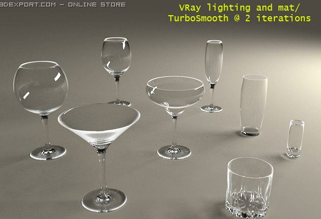 Glass Set 3D Model