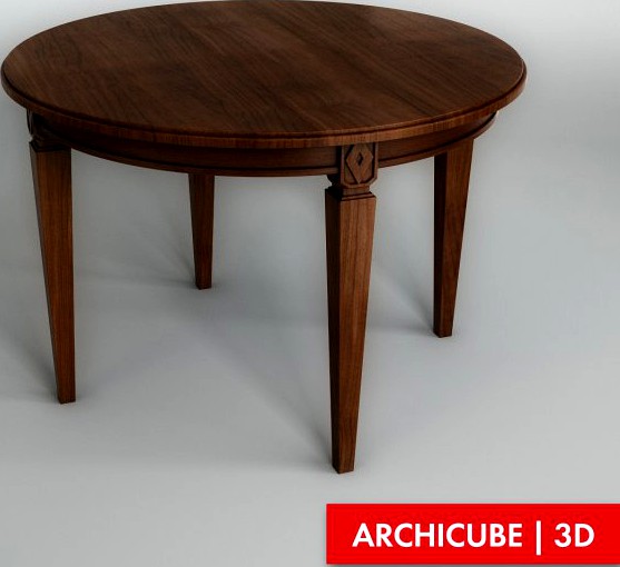 Round Table 002 3D Model