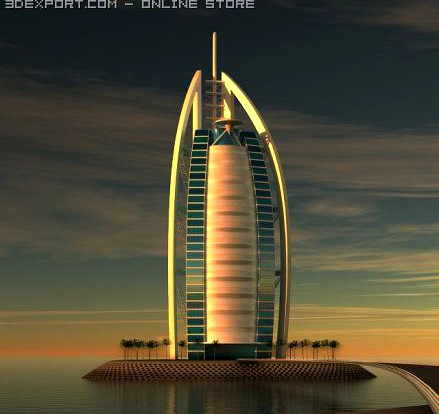 Burj Al Arab 3D Model