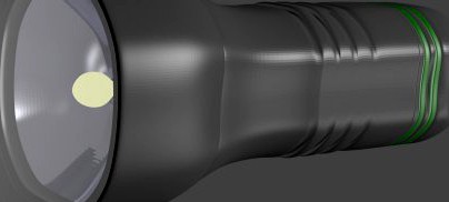 Simple Flashlight model 3D Model