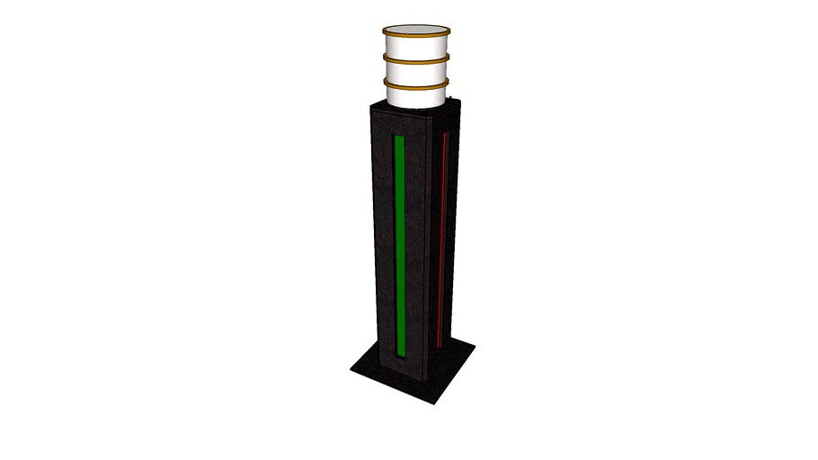柱燈 3d model