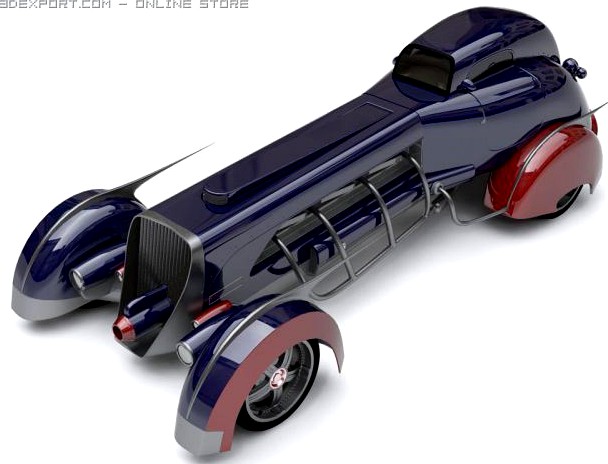 Hot rod concept 3D Model